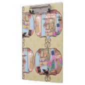Porte-bloc Illustrated Clipboard – Colorful Pattern Design (Gauche)