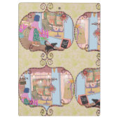 Porte-bloc Illustrated Clipboard – Colorful Pattern Design (Dos)