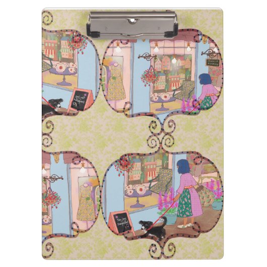 Porte-bloc Illustrated Clipboard – Colorful Pattern Design (Devant)