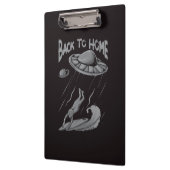 Porte-bloc illustration d'alien ufo surfant avec retour à la  (Gauche)