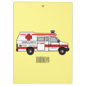 Porte-bloc Illustration d'ambulance (Dos)
