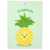 Porte-bloc Illustration d'ananas mignon (Dos)