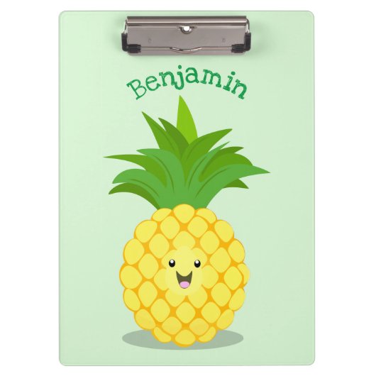 Porte-bloc Illustration d'ananas mignon (Devant)