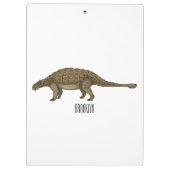 Porte-bloc Illustration d'Ankylosaurus (Dos)