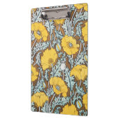 Porte-bloc illustration d'art pavot fleur jaune (Gauche)