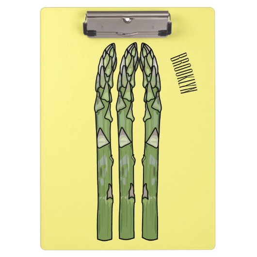 Porte-bloc Illustration d'Asparagus (Devant)