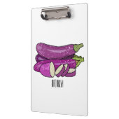 Porte-bloc Illustration d'aubergine (Gauche)