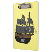 Porte-bloc Illustration de bateau pirate (Gauche)