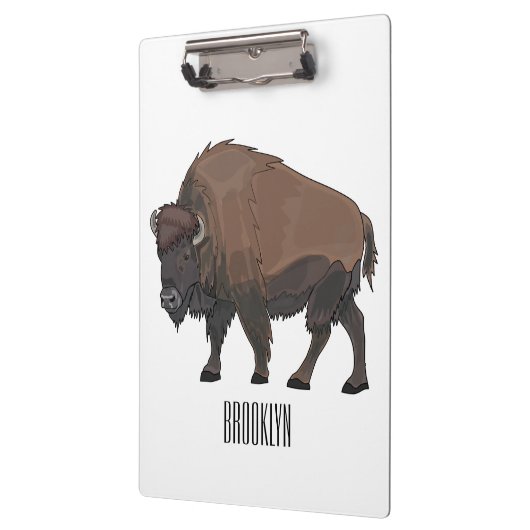 Porte-bloc Illustration de bison (Gauche)
