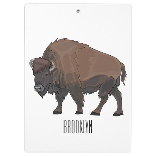 Porte-bloc Illustration de bison (Dos)