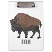 Porte-bloc Illustration de bison (Devant)
