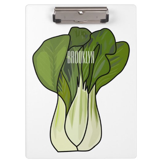 Porte-bloc Illustration de Bok choy (Devant)