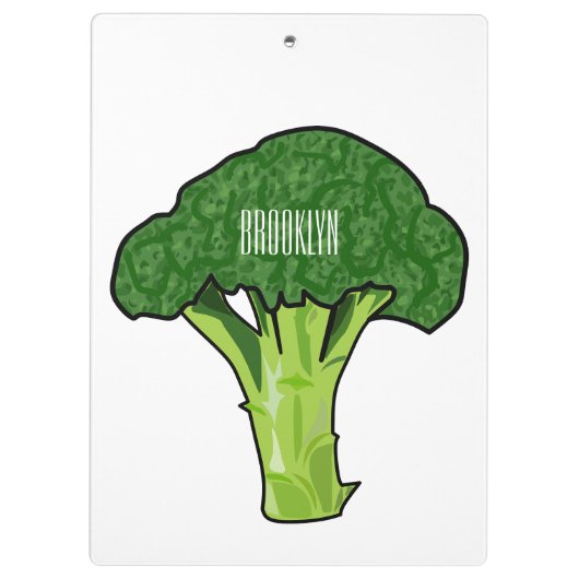 Porte-bloc Illustration de Broccoli (Dos)