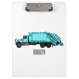 Porte-bloc Illustration de camion à ordures