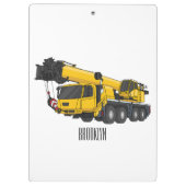 Porte-bloc Illustration de camion de grue (Dos)