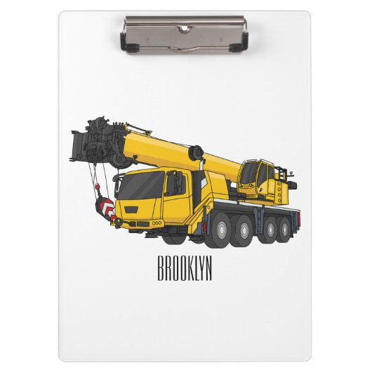 Porte-bloc Illustration de camion de grue (Devant)
