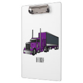 Porte-bloc Illustration de camion semi-remorque (Gauche)