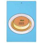 Porte-bloc Illustration de caramel de crème (Dos)