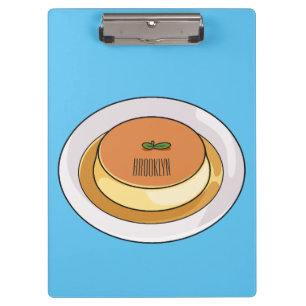 Porte-bloc Illustration de caramel de crème