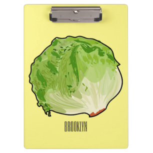 Porte-bloc Illustration de caricature de laitue