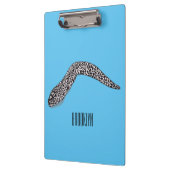 Porte-bloc Illustration de caricature de murène tachetée (Gauche)