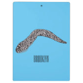 Porte-bloc Illustration de caricature de murène tachetée (Dos)