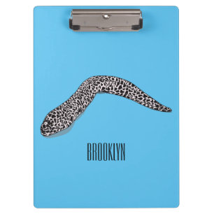 Porte-bloc Illustration de caricature de murène tachetée