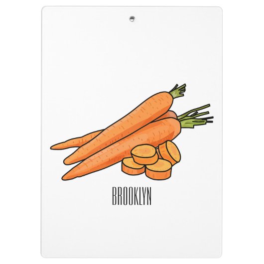Porte-bloc Illustration de carotte (Dos)