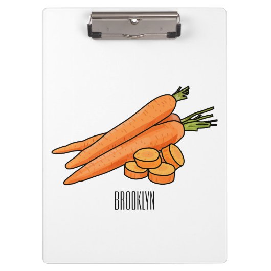 Porte-bloc Illustration de carotte (Devant)