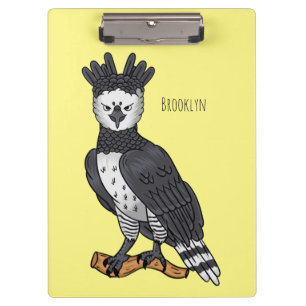 Porte-bloc illustration de cartoon d'aigle harpie