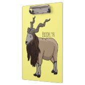 Porte-bloc Illustration de chèvre de Markhor (Gauche)