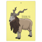 Porte-bloc Illustration de chèvre de Markhor (Dos)