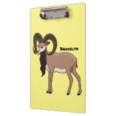 Porte-bloc Illustration de chèvre de Mouflon (Gauche)