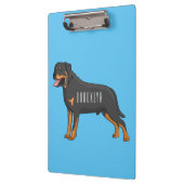 Porte-bloc Illustration de chien Rottweiler (Gauche)