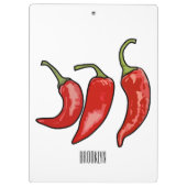 Porte-bloc Illustration de chili (Dos)