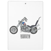 Porte-bloc Illustration de Chopper Motorcycle 1950 (Dos)
