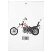 Porte-bloc Illustration de Chopper Motorcycle 1950 (Dos)