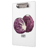 Porte-bloc Illustration de chou rouge (Gauche)