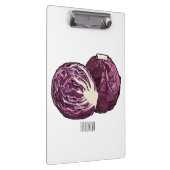 Porte-bloc Illustration de chou rouge (Swatch)