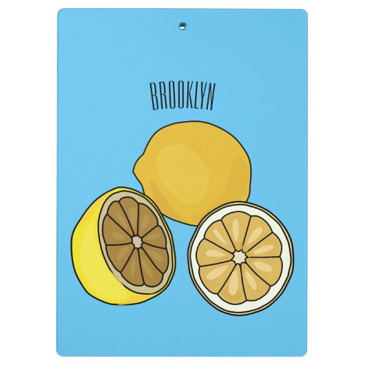 Porte-bloc Illustration de citron (Dos)