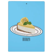 Porte-bloc Illustration de citron cheesecake (Dos)