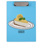 Porte-bloc Illustration de citron cheesecake (Devant)