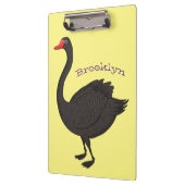 Porte-bloc Illustration de cygne noir (Gauche)