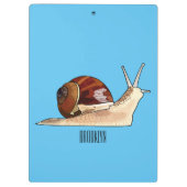 Porte-bloc Illustration de dessin animé d'escargot (Dos)