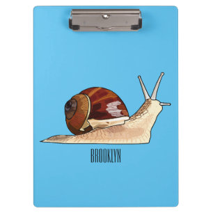 Porte-bloc Illustration de dessin animé d'escargot
