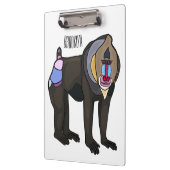 Porte-bloc Illustration de dessin animé Mandrill (Gauche)