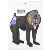 Porte-bloc Illustration de dessin animé Mandrill (Dos)