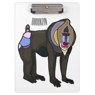 Porte-bloc Illustration de dessin animé Mandrill
