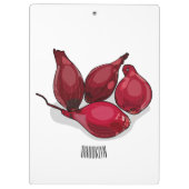 Porte-bloc Illustration de dessin animé Shallot (Dos)