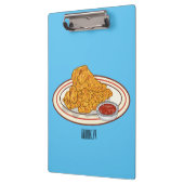 Porte-bloc Illustration de dessin animé sur le poulet frit (Gauche)